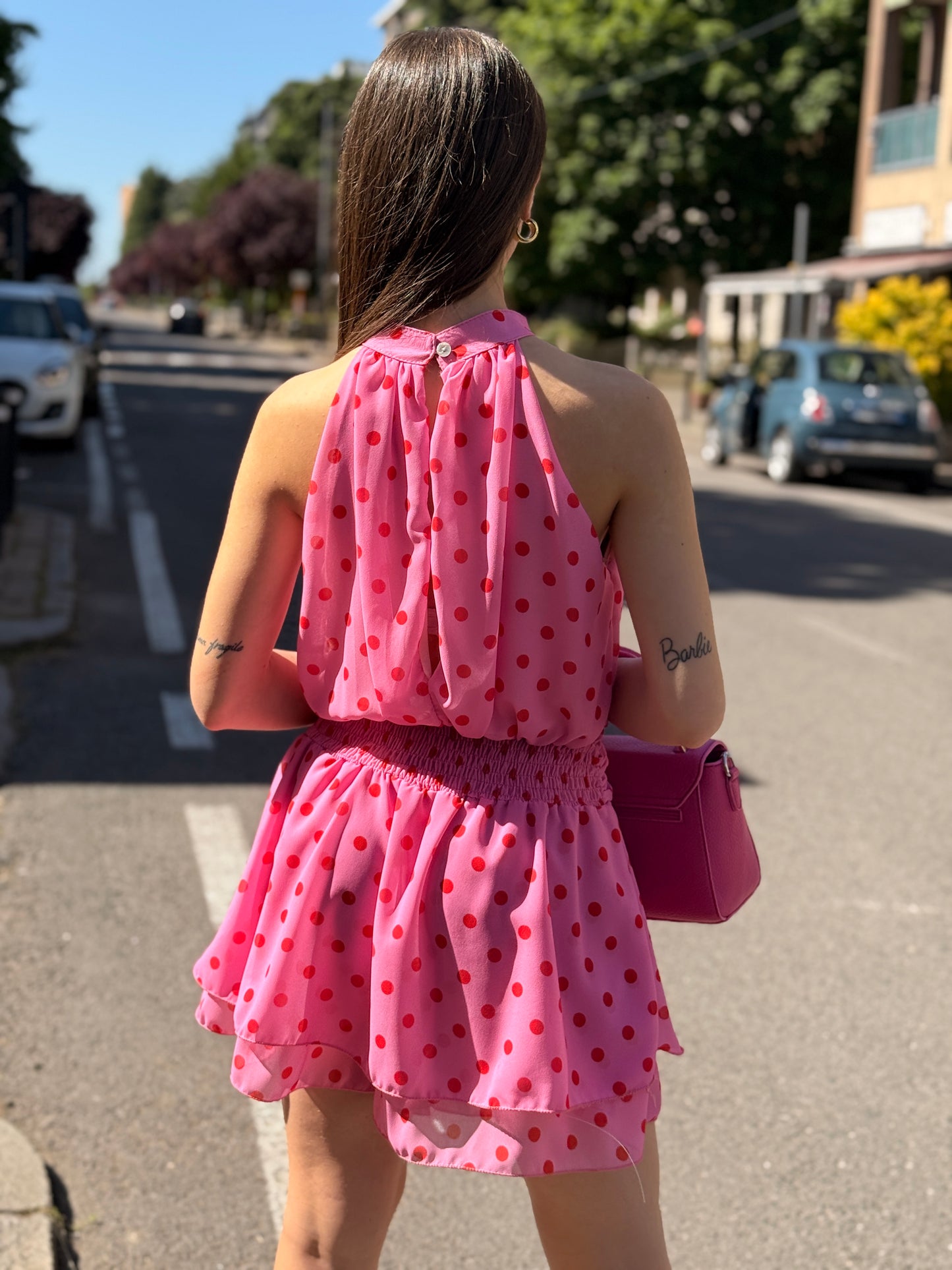 VESTITO POIS ROSA