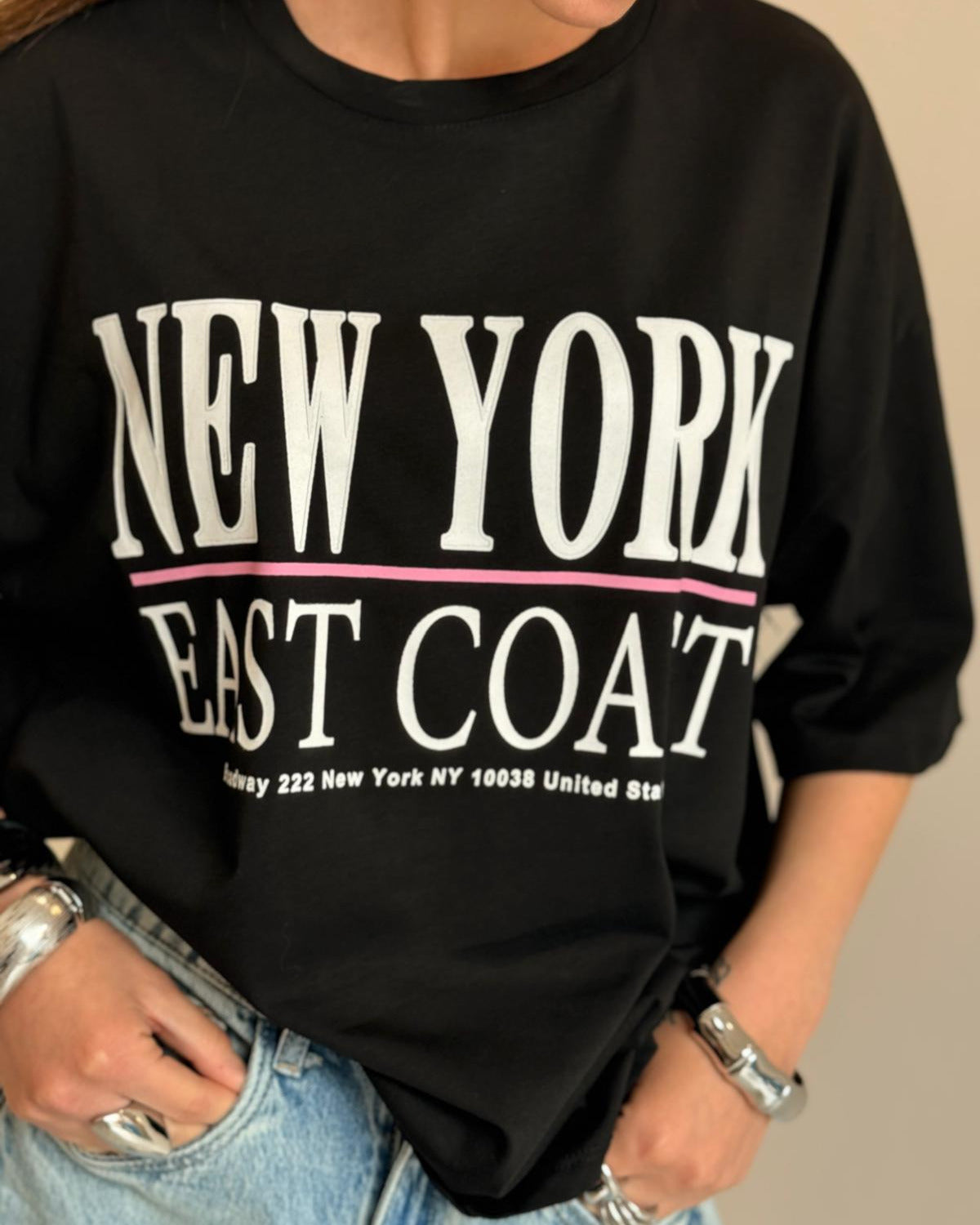 T-SHIRT NEW YORK NERA