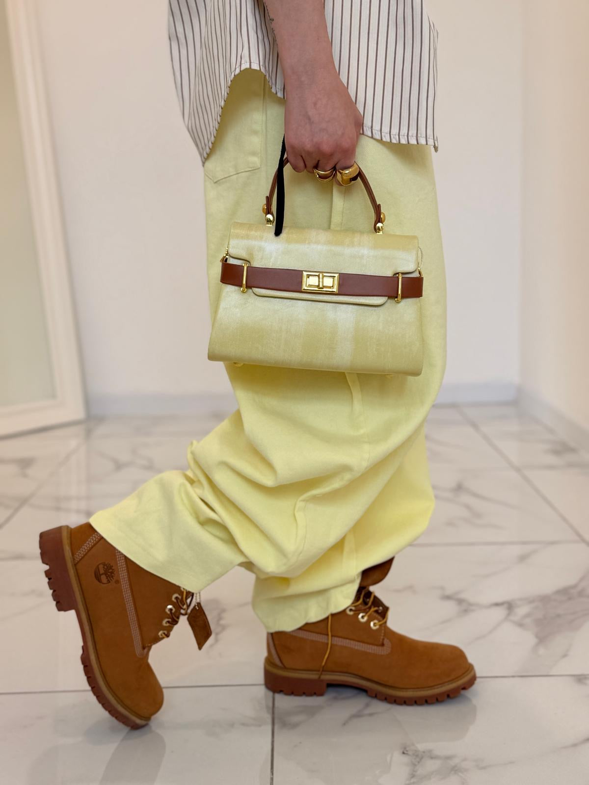 JEANS BAGGY AMIRA GIALLO