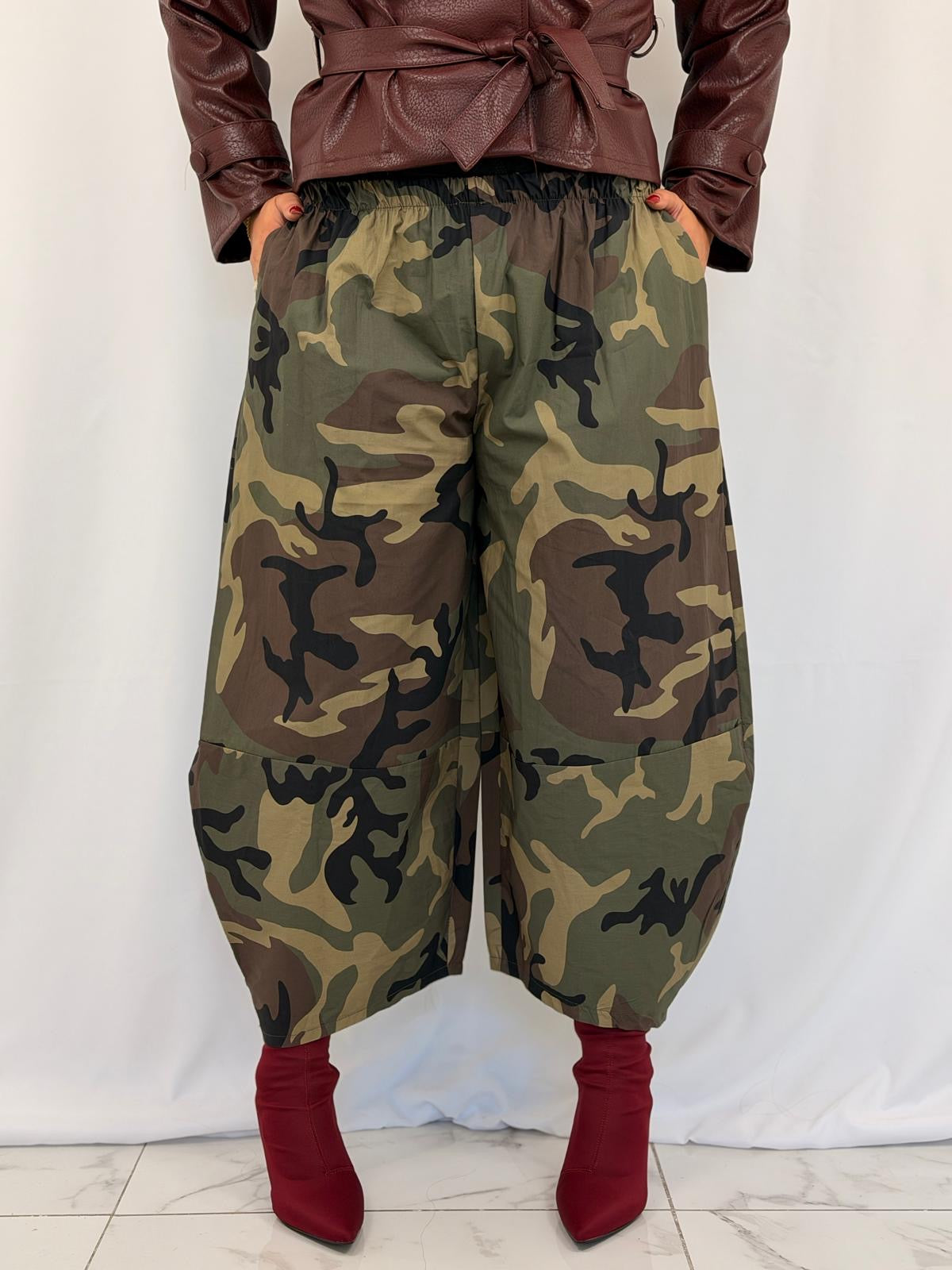 PANTA MILITARE CURVY