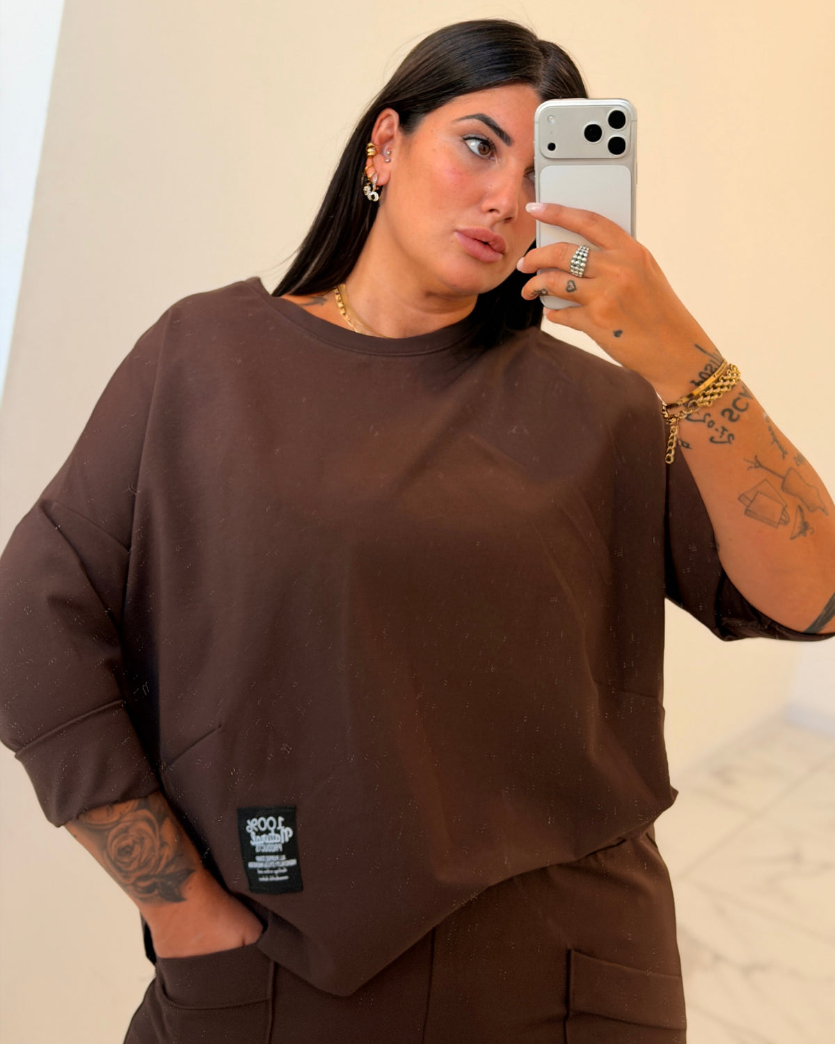 COMPLETO TUTA MISSY MARRONE