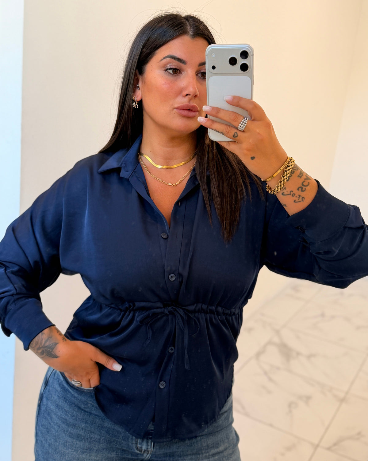 CAMICIA JESSIE BLU