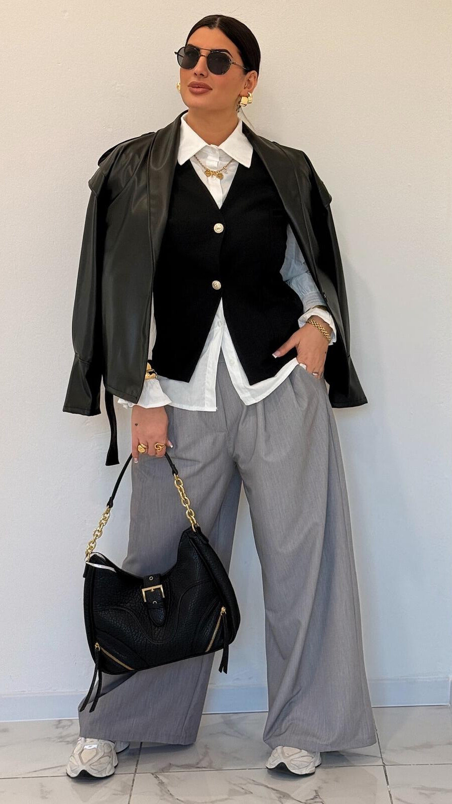 PANTALONI ALICE GRIGIO CURVY
