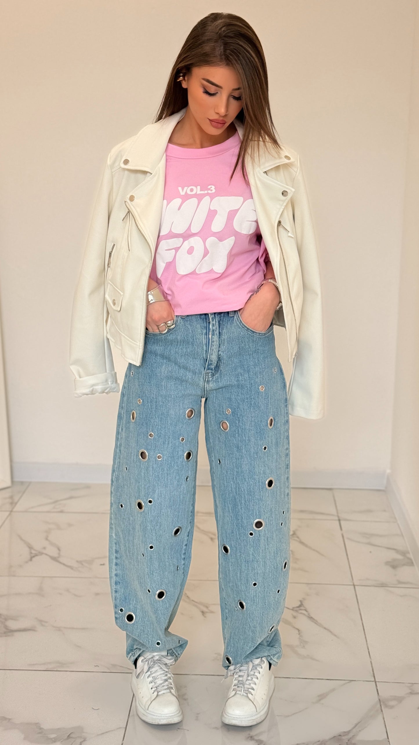 T-SHIRT FOX ROSA