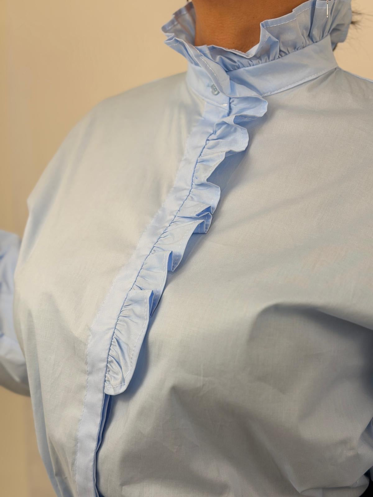 CAMICIA NUVOLA CURVY AZZURRA