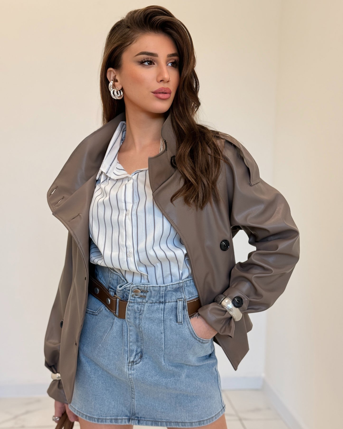 GIACCA PELLE MISSY TORTORA