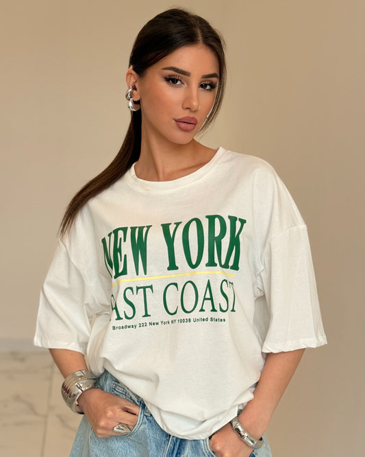 T-SHIRT NEW YORK BIANCA