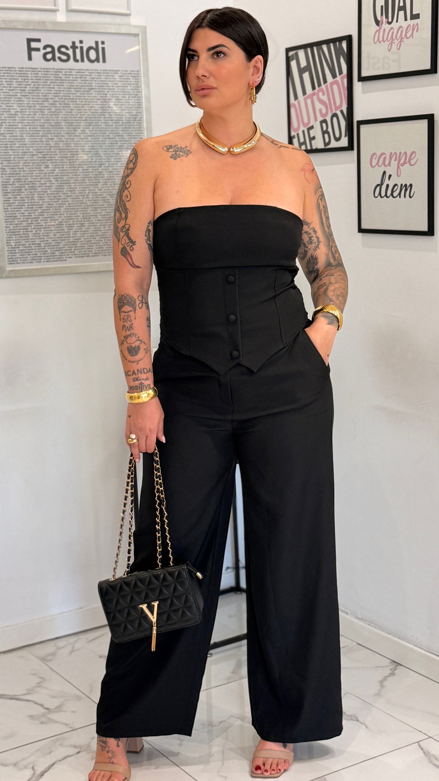 COMPLETO LORY CURVY NERO