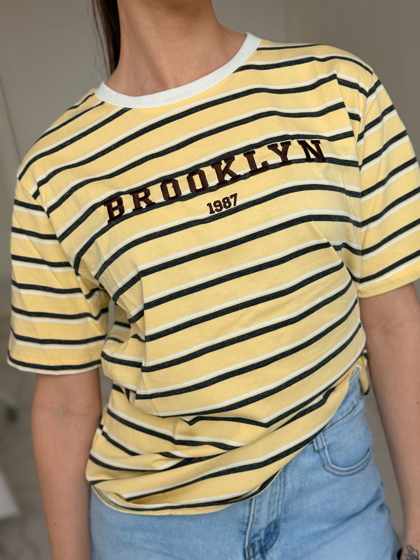 T-SHIRT BROOKLYN GIALLA