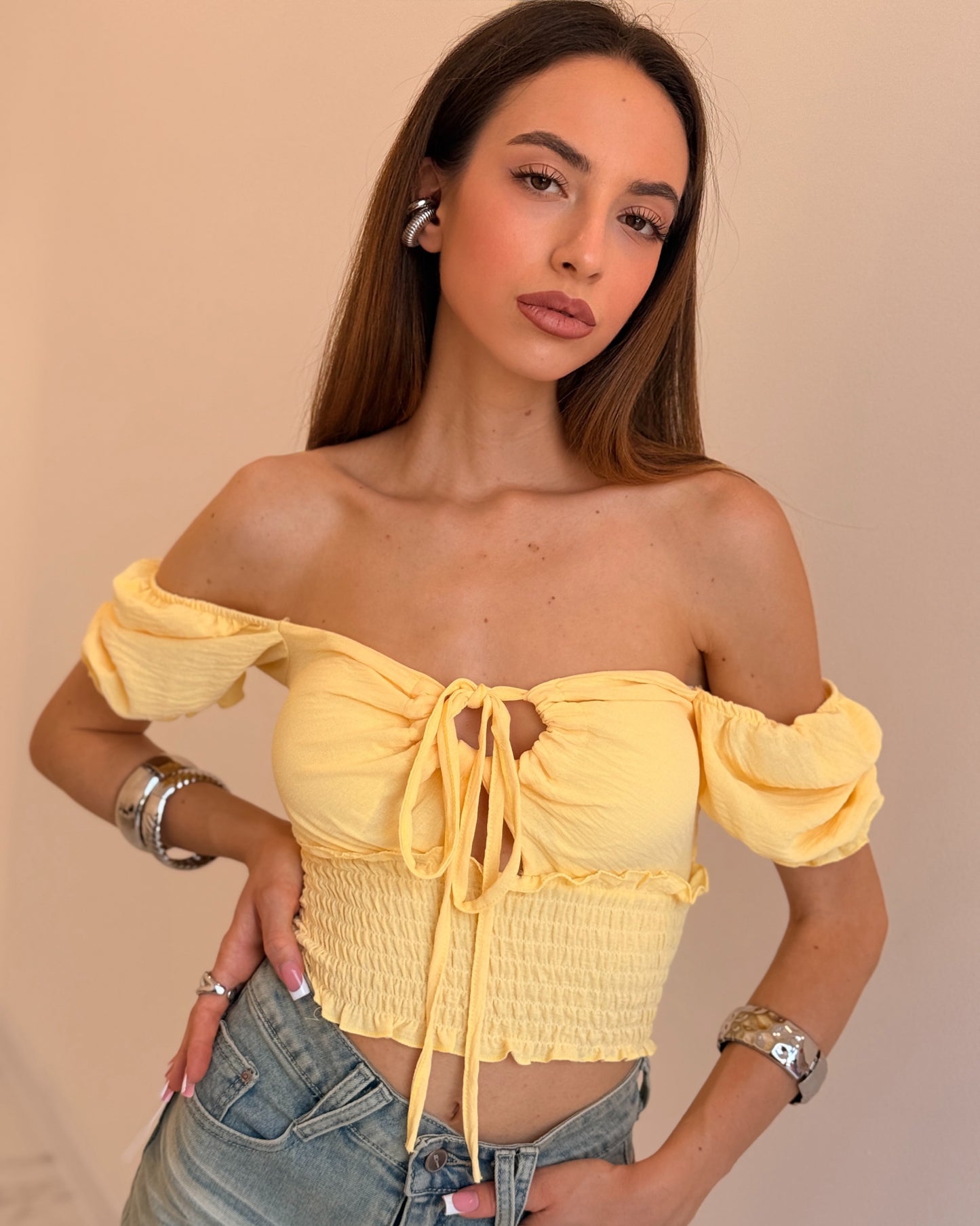 TOP PRINCESS GIALLO
