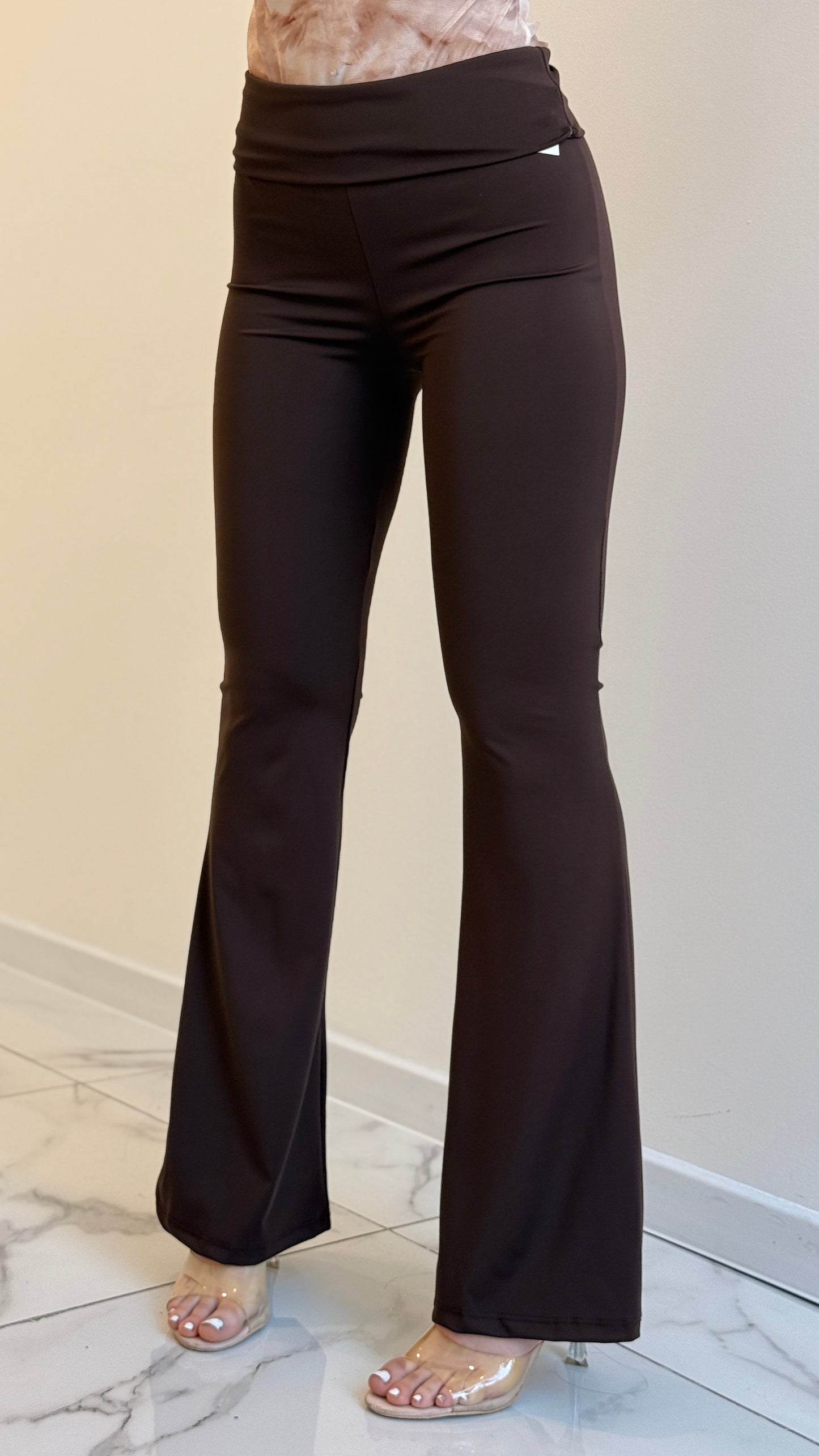 LEGGINS ZAMPA MARRONE