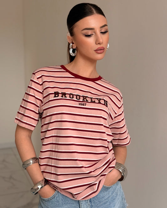 T-SHIRT BROOKLYN ROSA