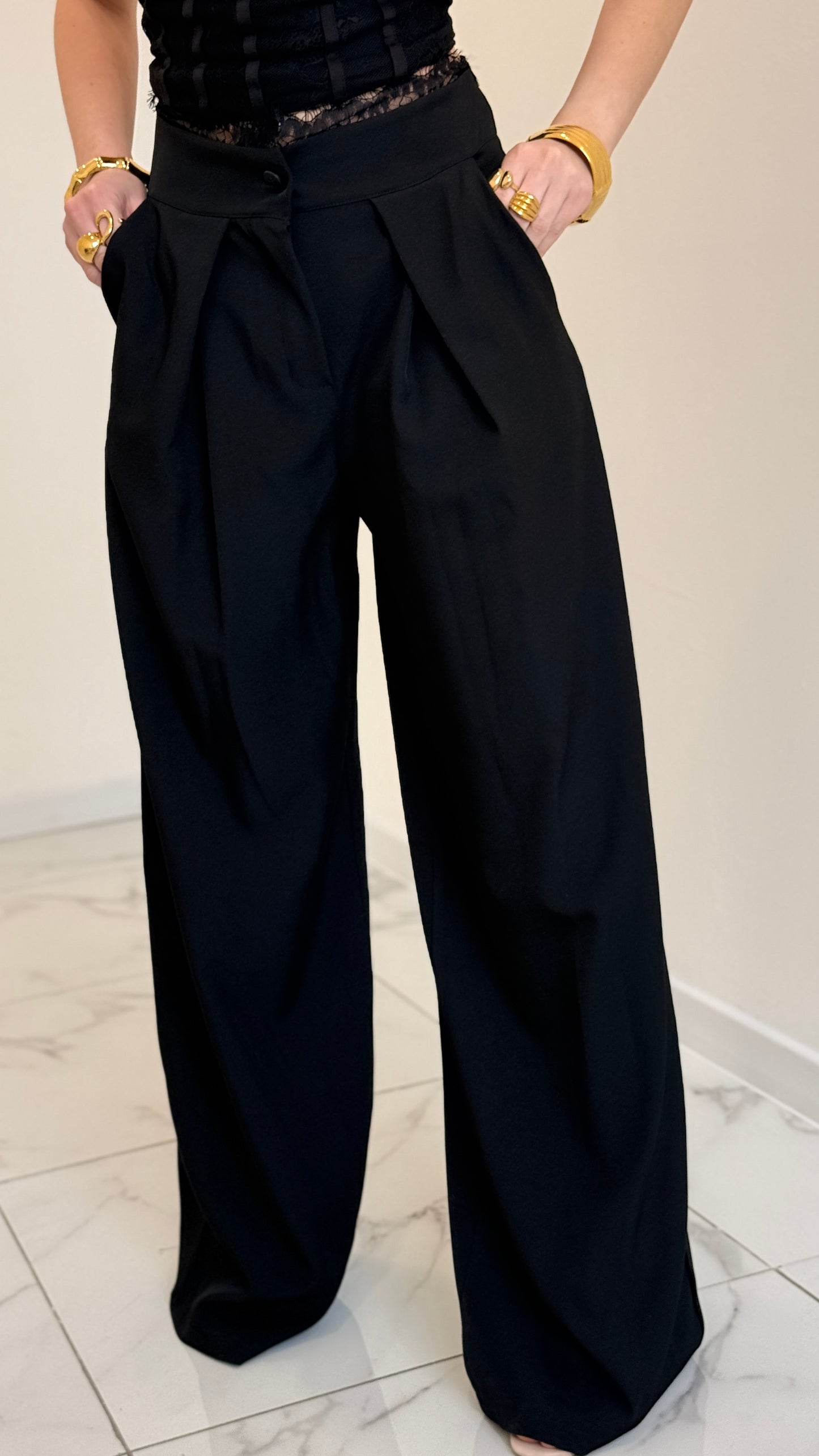 PANTA TEAK NERO