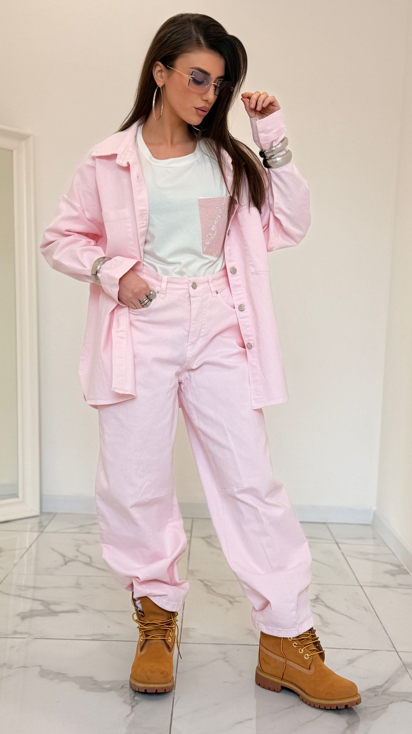CAMICIA DENIM VIKY ROSA