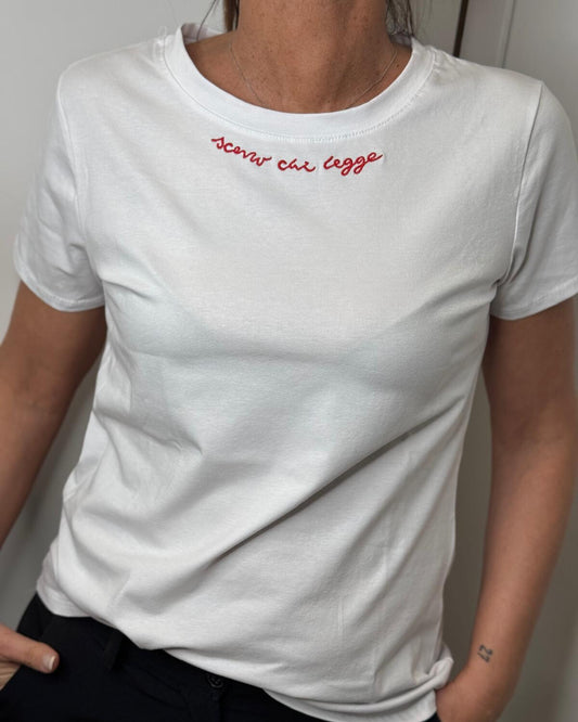 T-shirt scritte red