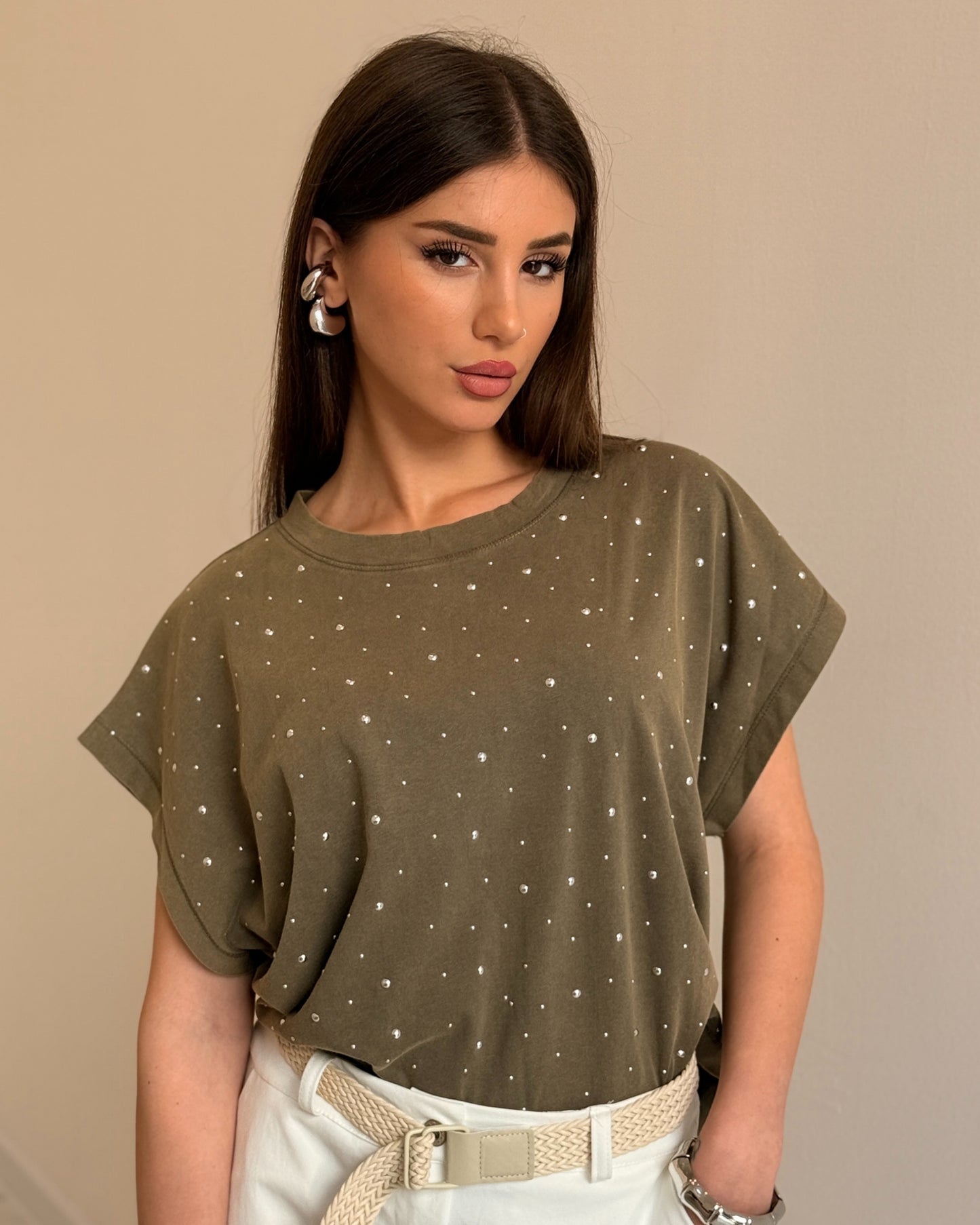 T-SHIRT SWAROVSKI VERDE