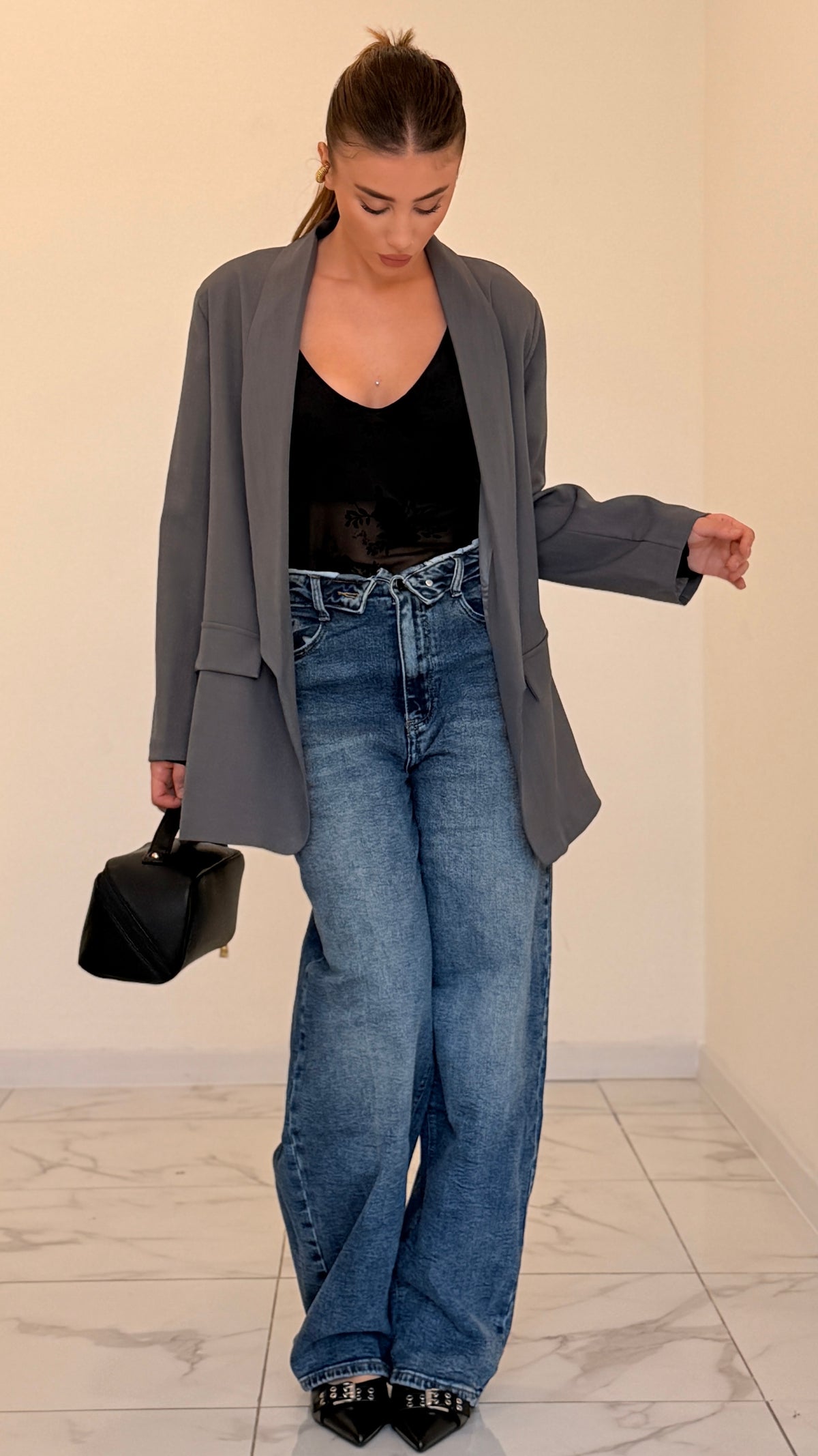 BLAZER BASIC GRIGIO