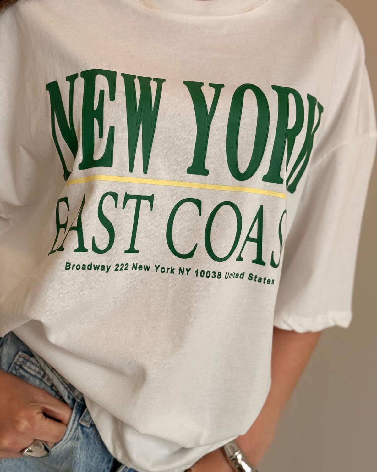 T-SHIRT NEW YORK BIANCA