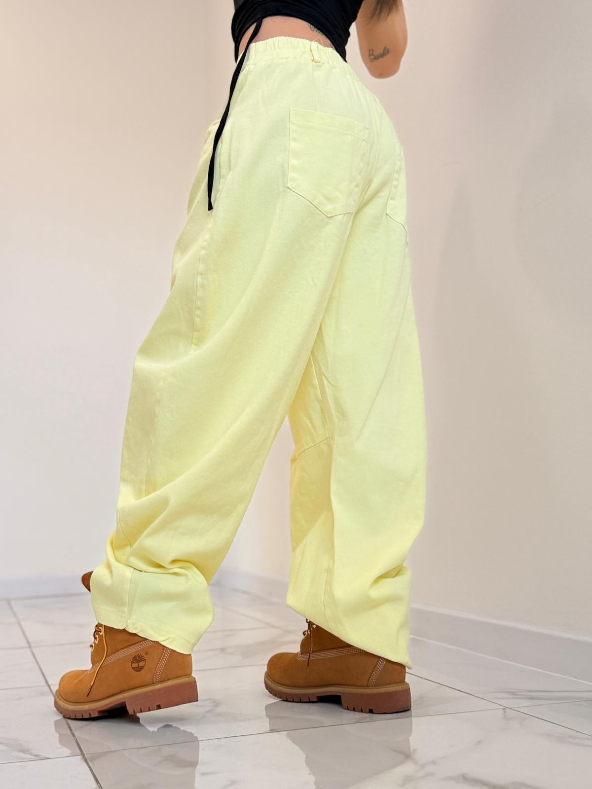 JEANS BAGGY AMIRA GIALLO