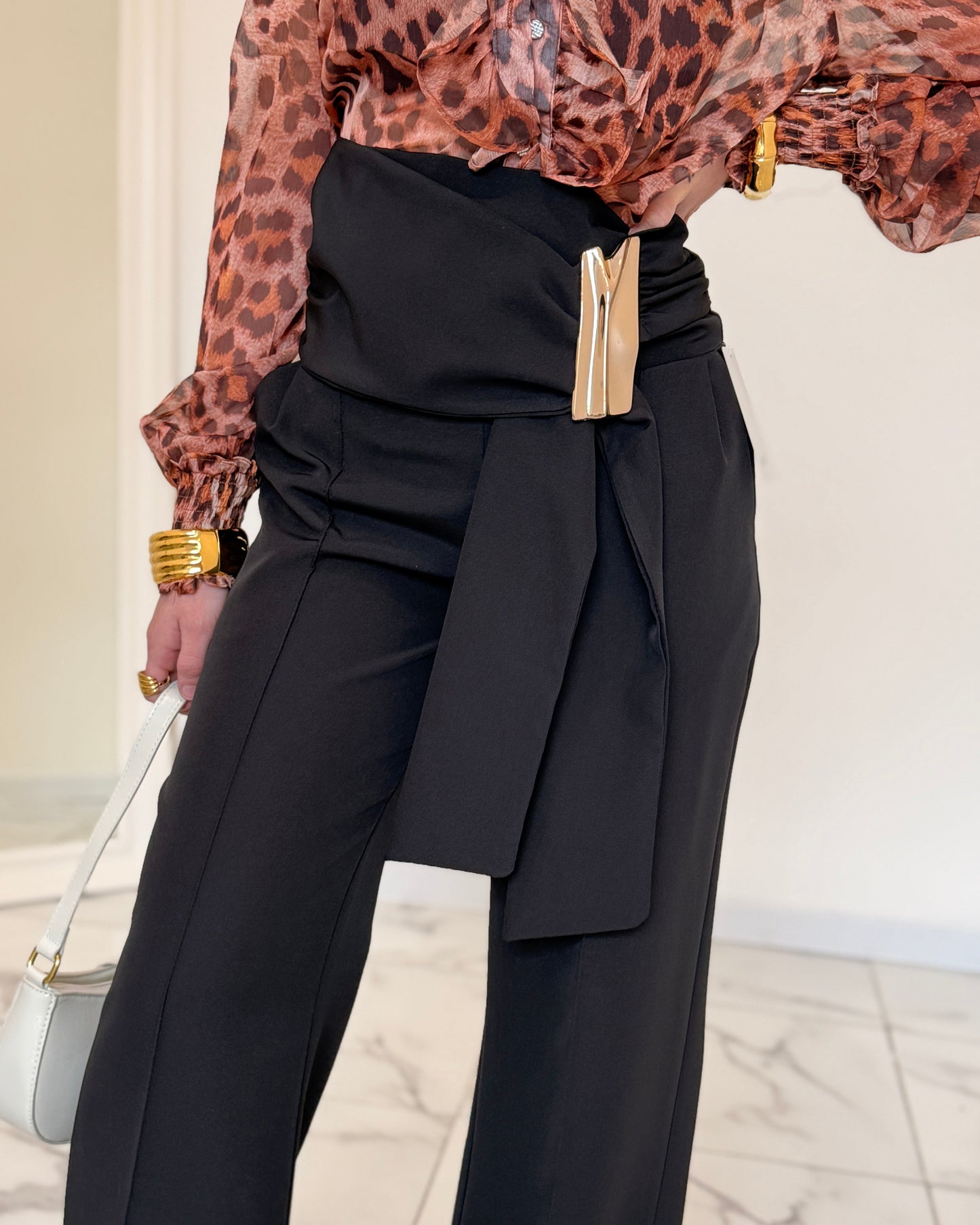 PANTA GOLD NERO