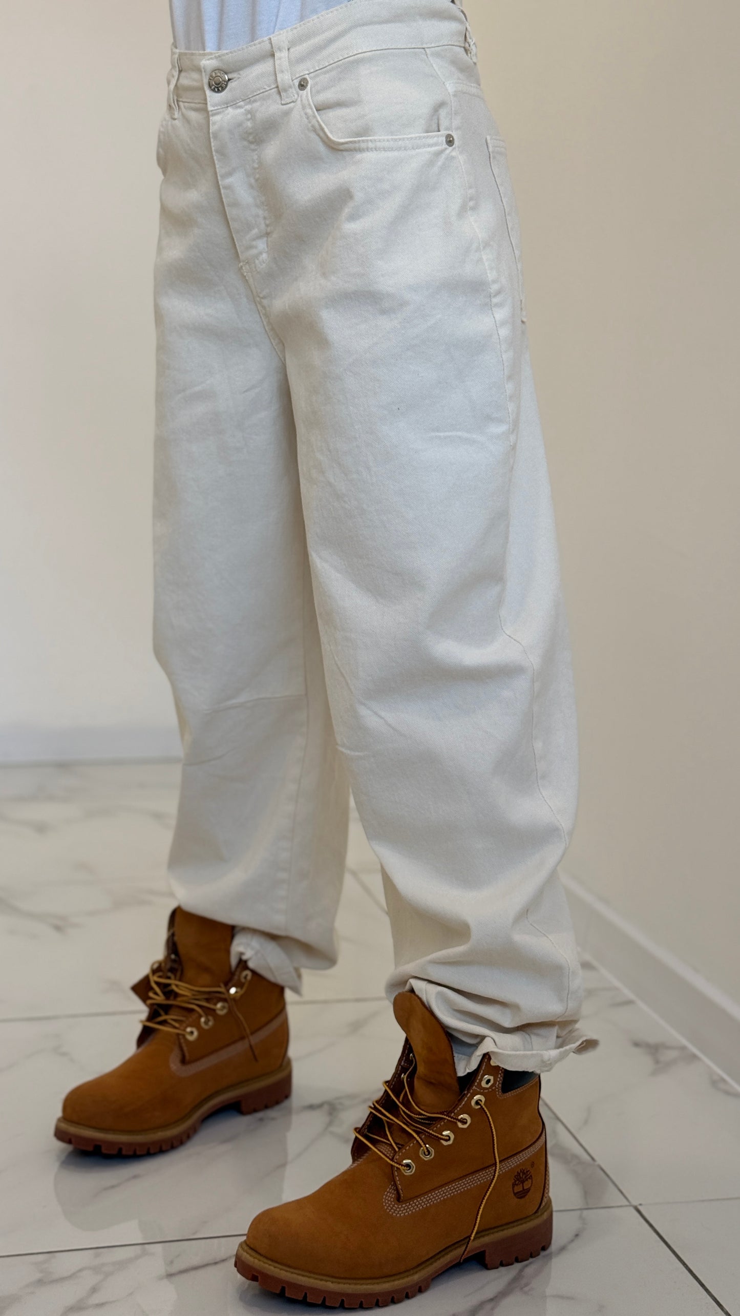 JEANS BAGGY VICKY BEIGE