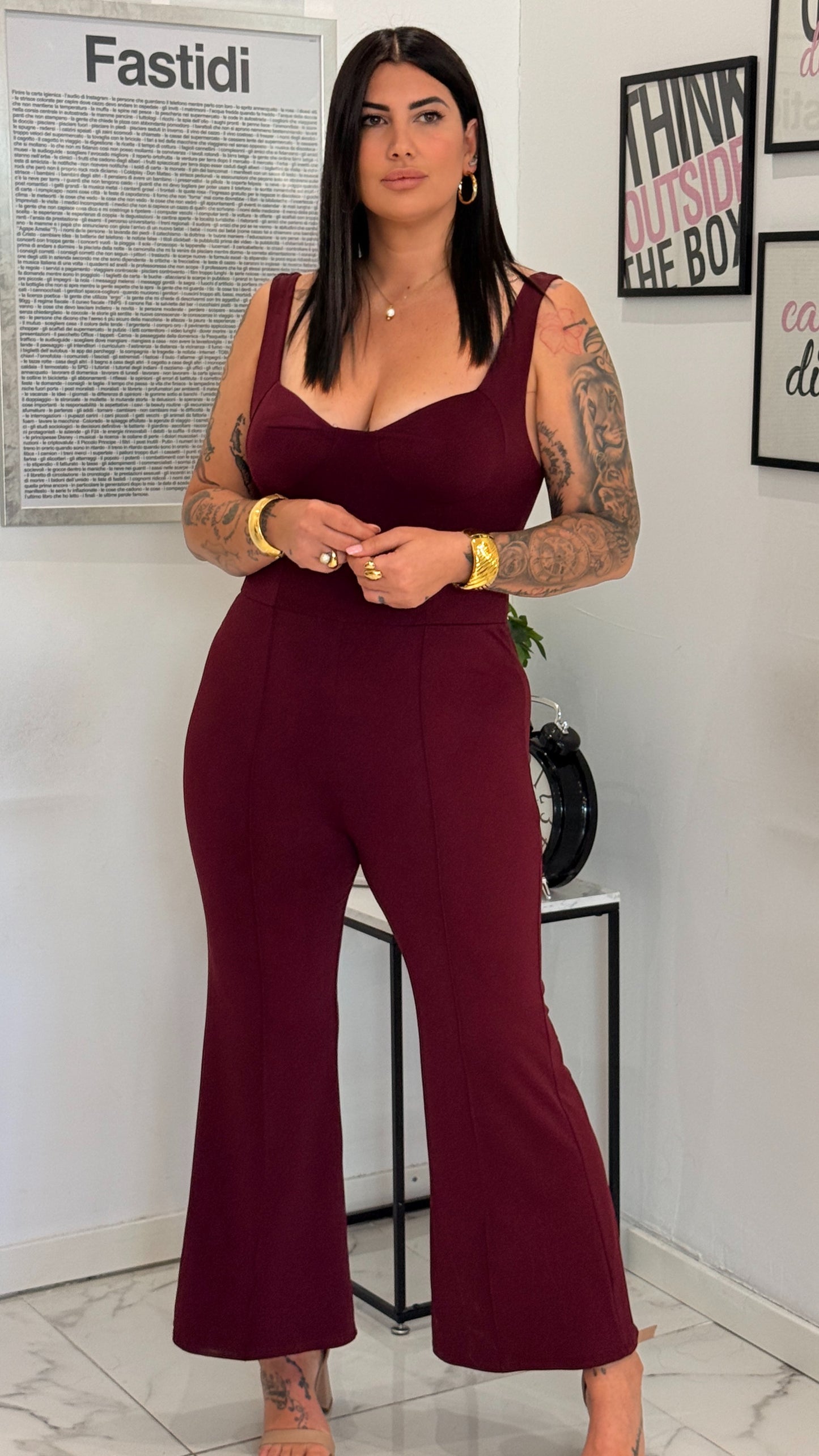 TUTA NIVES CURVY BORDEAUX