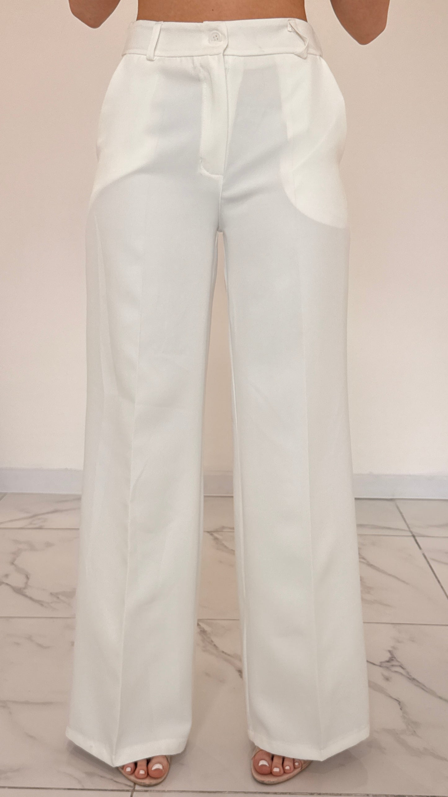 PANTA SILK BIANCO
