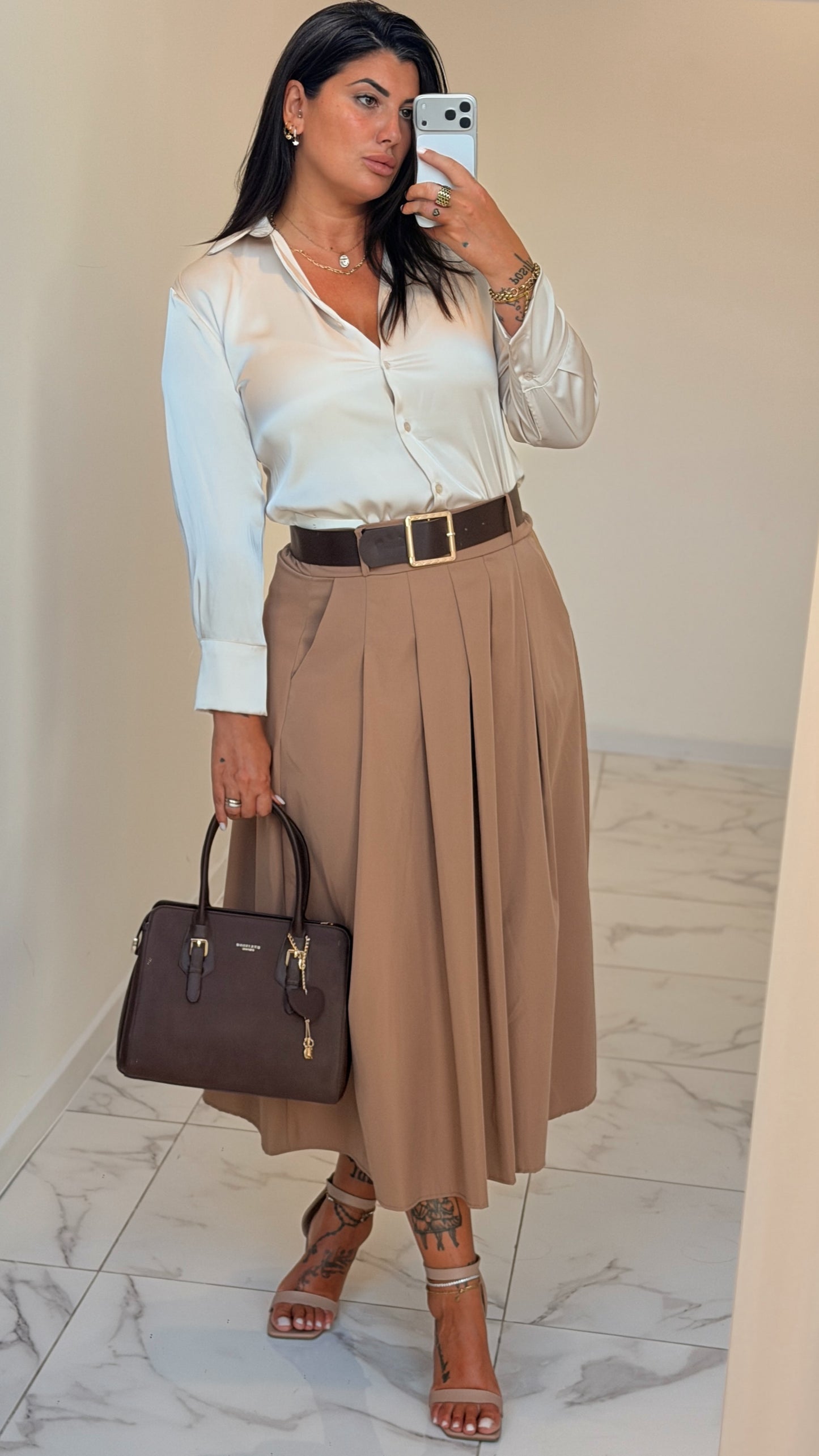 CAMICIA LIDIA BEIGE