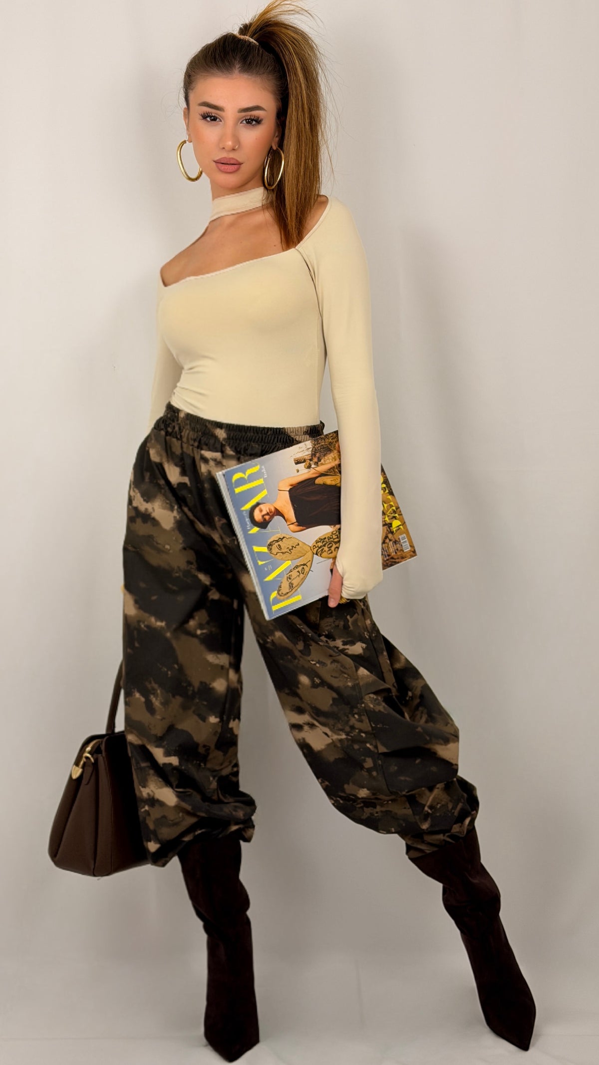 BAGGY MILITARI BEIGE