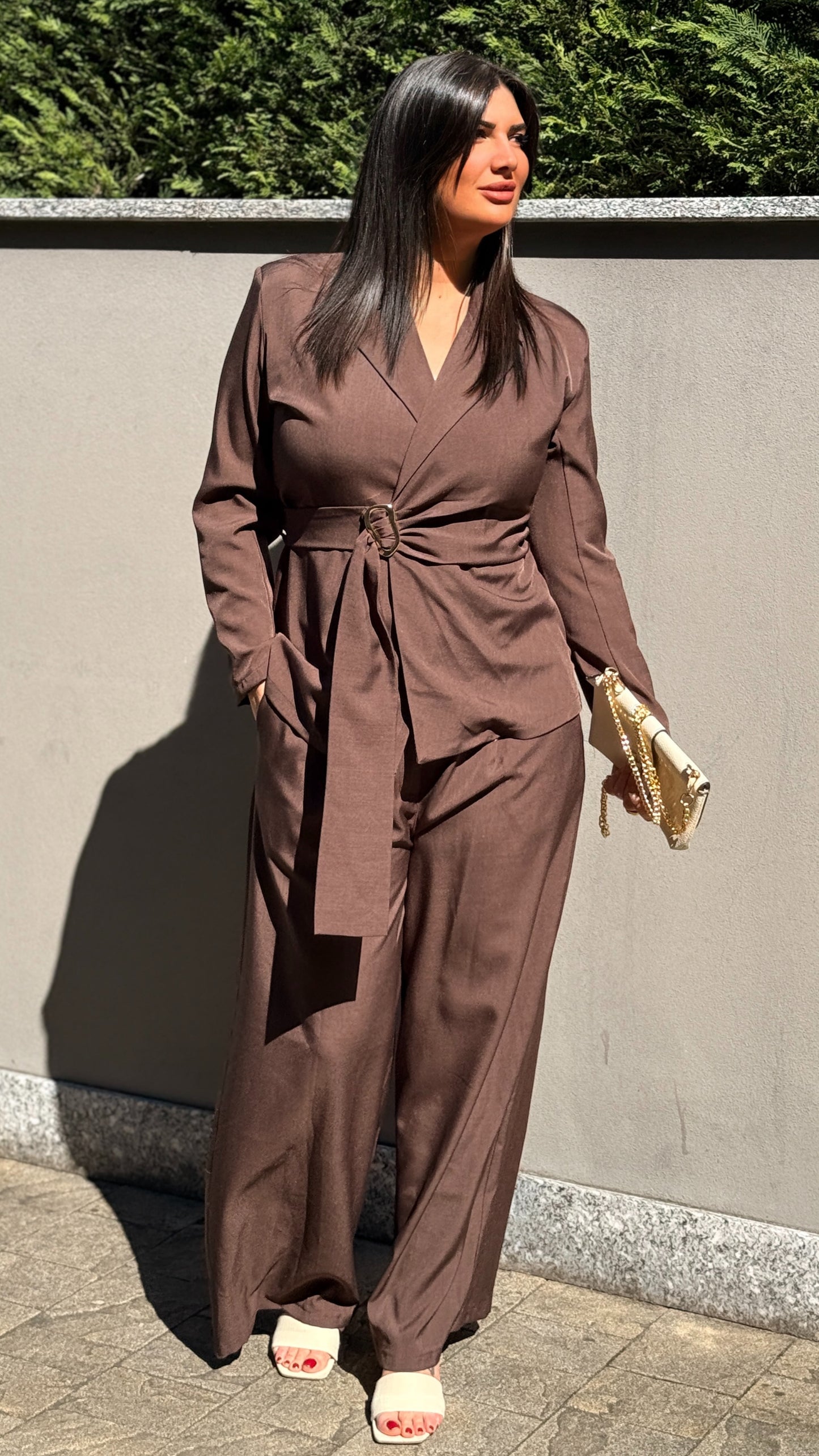 TAILLEUR SOPHIE CURVY MARRONE