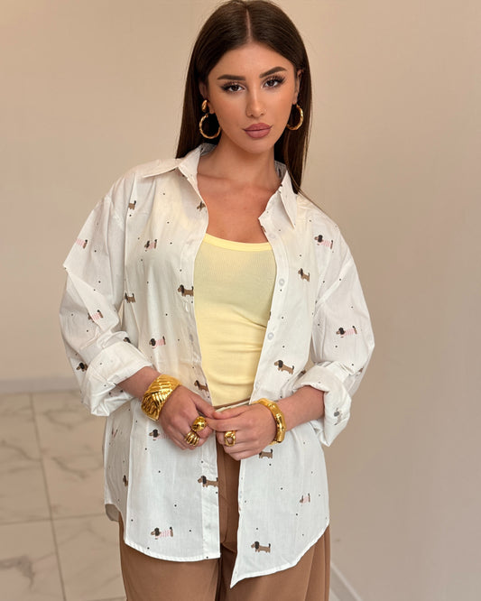 CAMICIA BASSOTTI ROSA