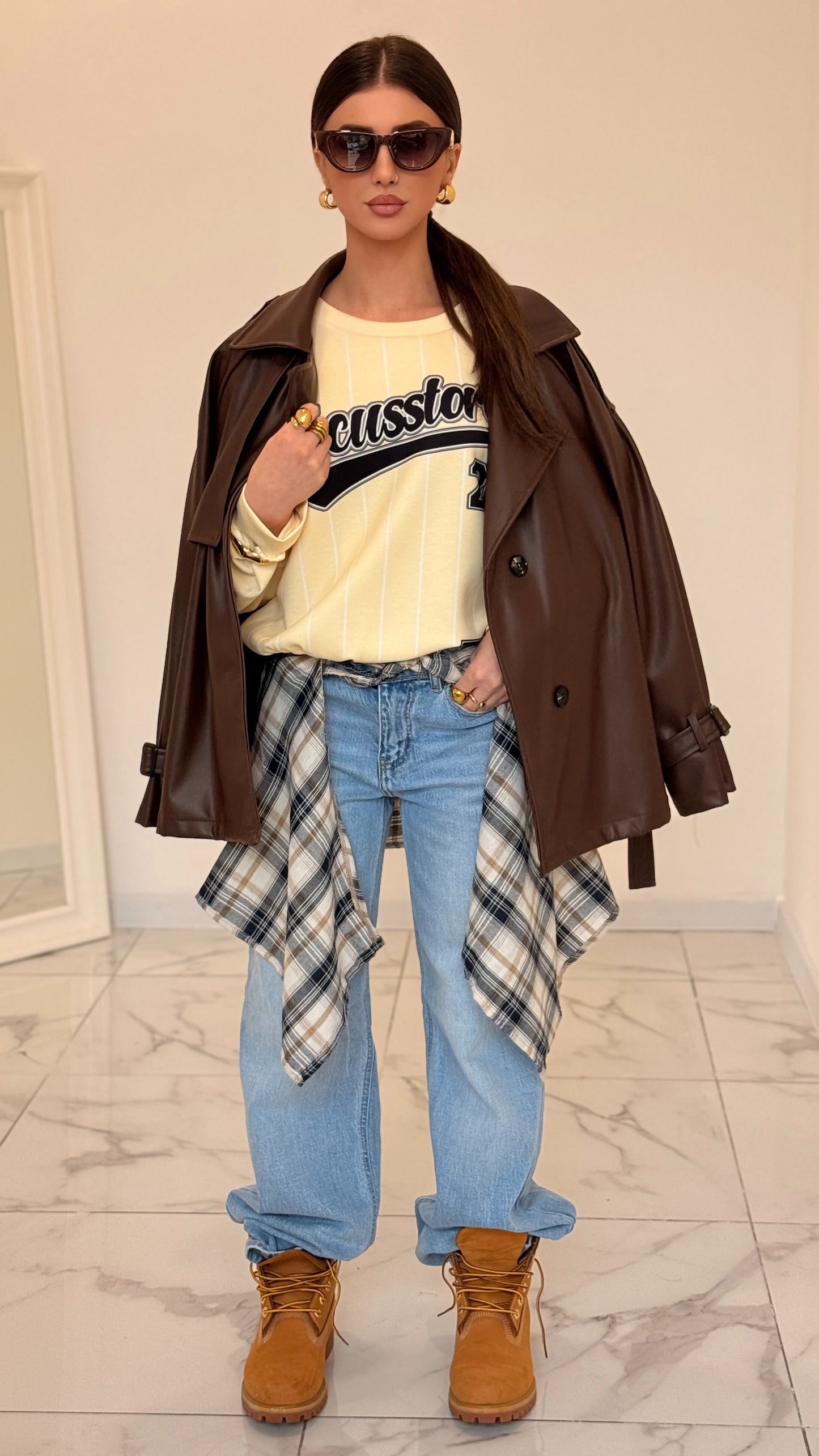JEANS CAMICIA BEIGE