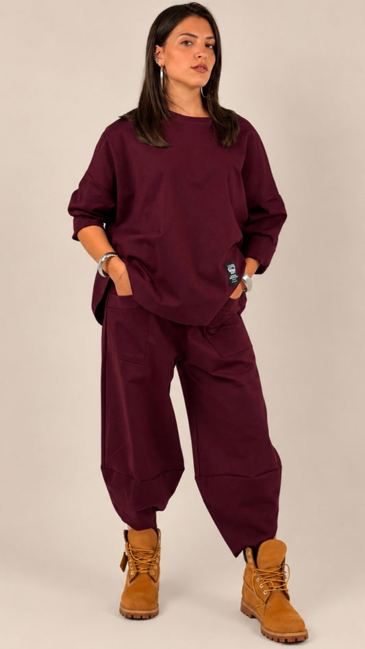 COMPLETO TUTA MISSY BORDEAUX