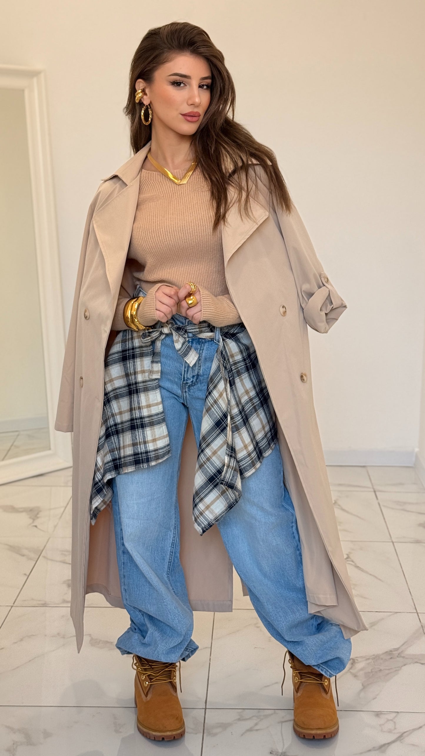 JEANS CAMICIA BEIGE