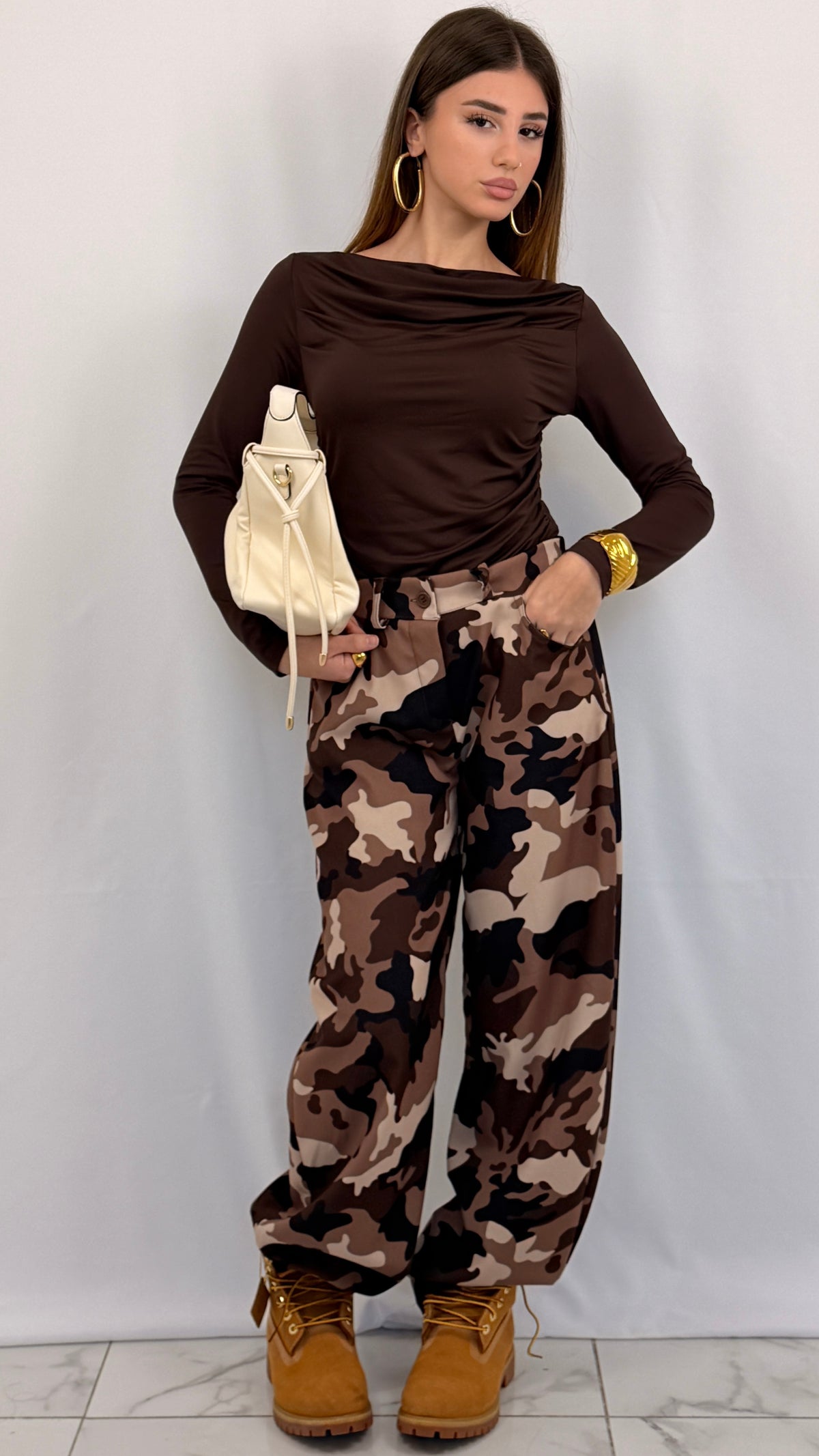 MAGLIA MIA MARRONE