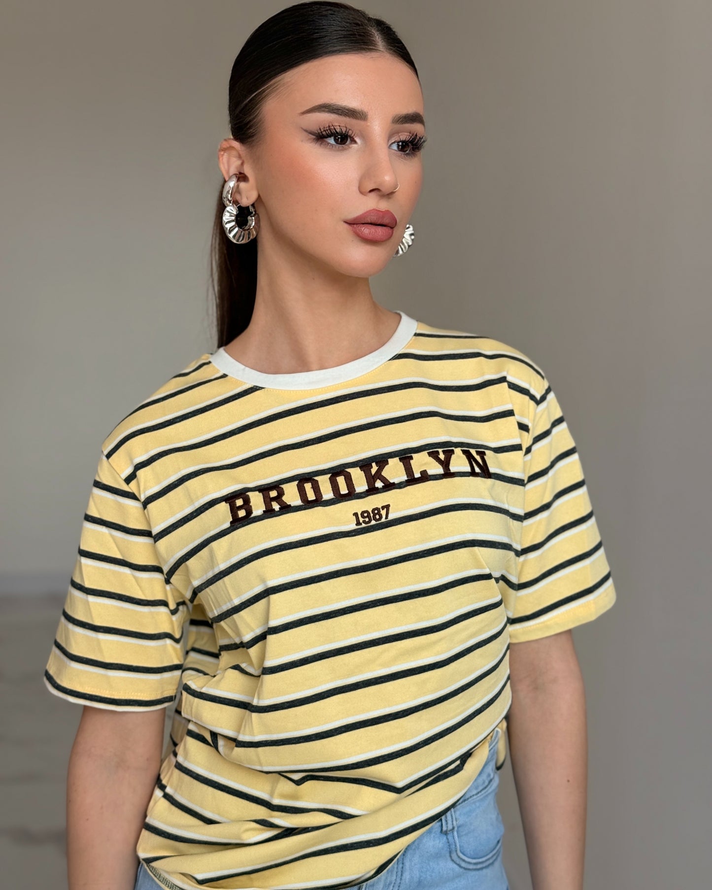 T-SHIRT BROOKLYN GIALLA