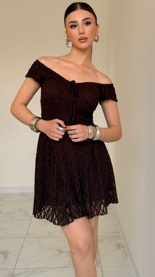VESTITO GIULIA MARRONE