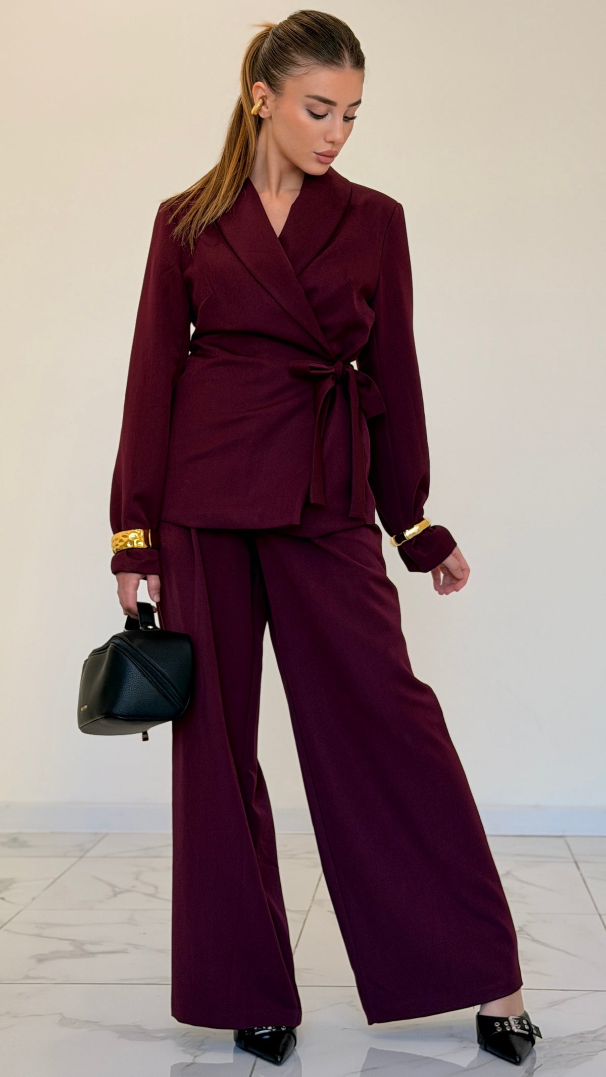 TAILLEUR ROSY BORDEAUX