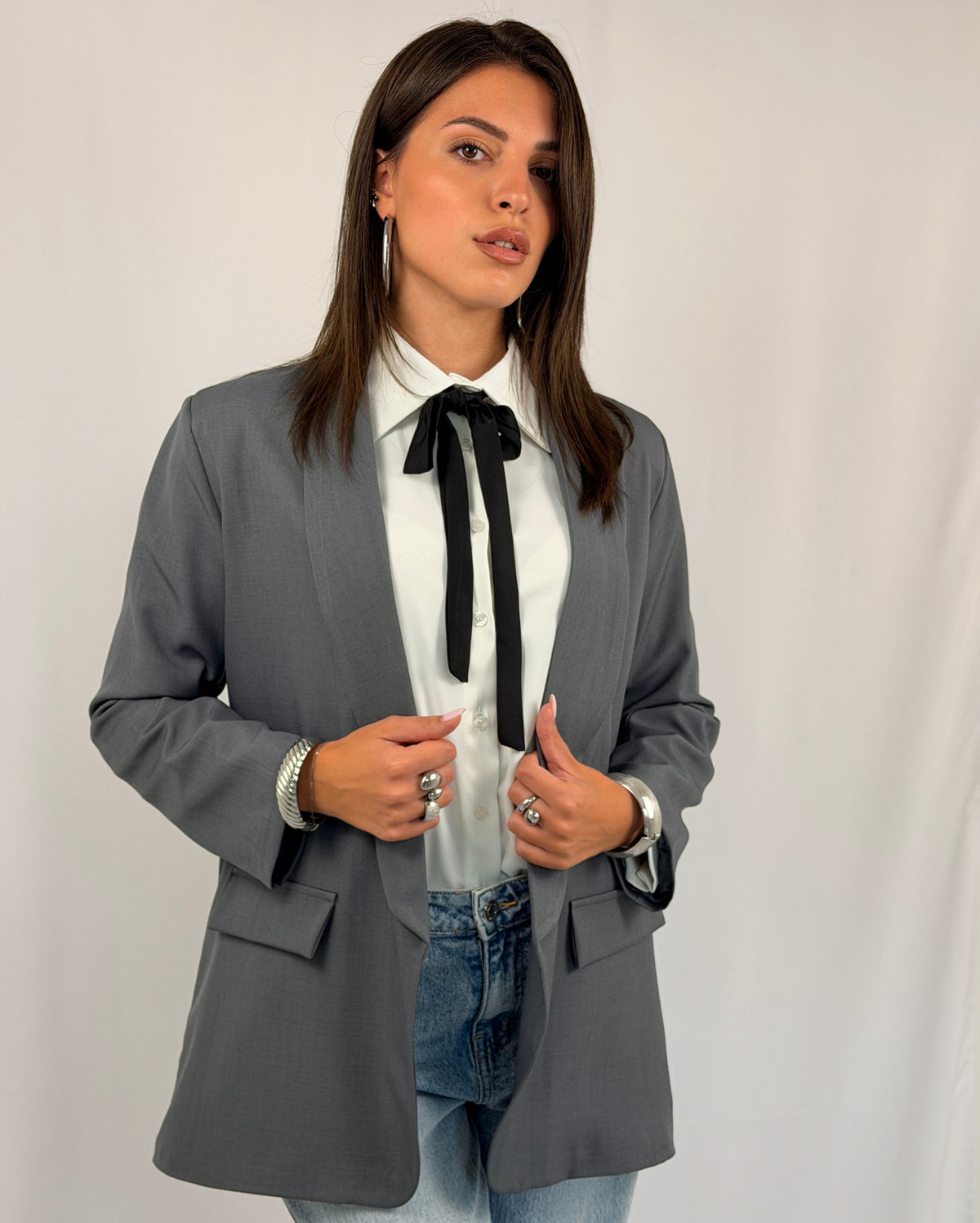 BLAZER BASIC GRIGIO