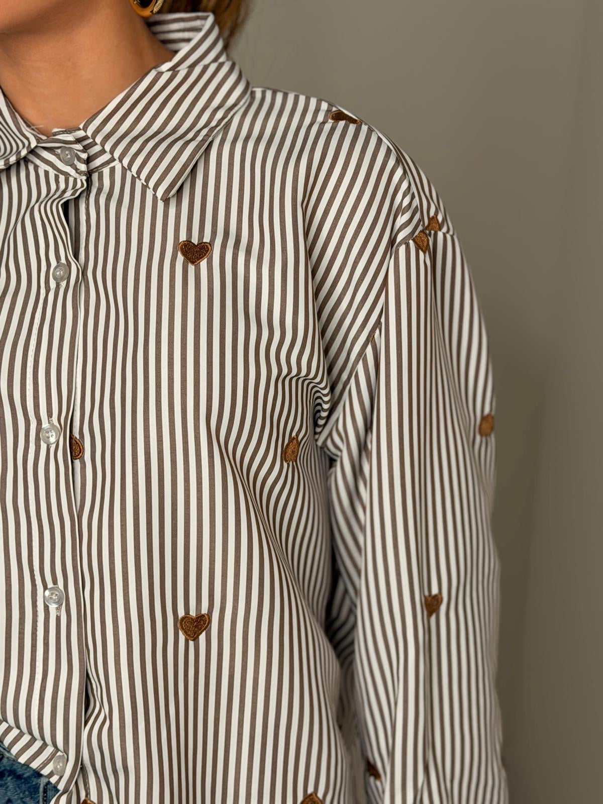 CAMICIA TAYDA MARRONE