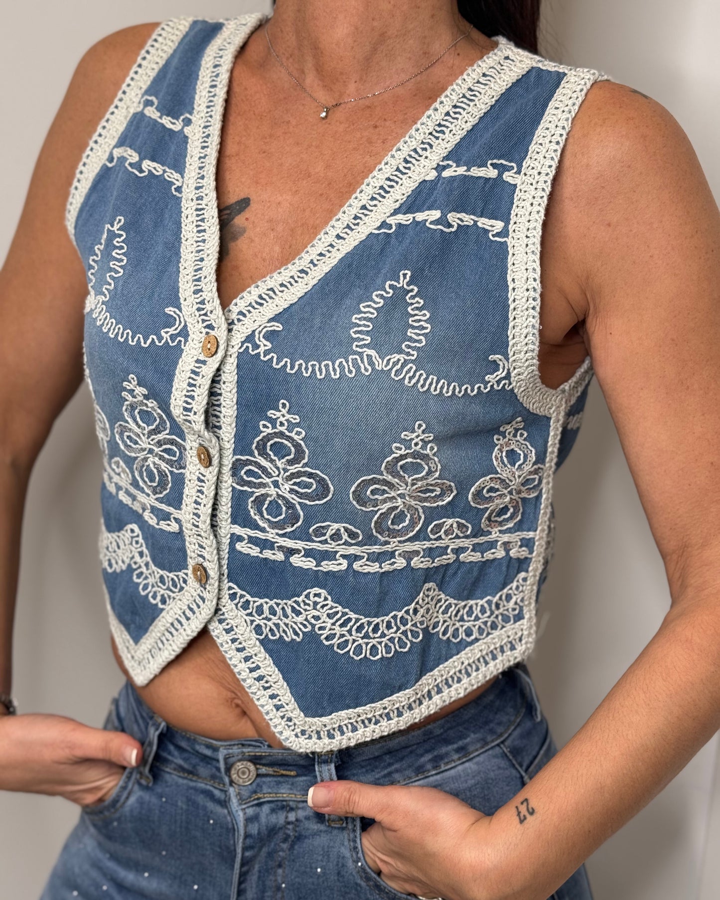 Gilet denim
