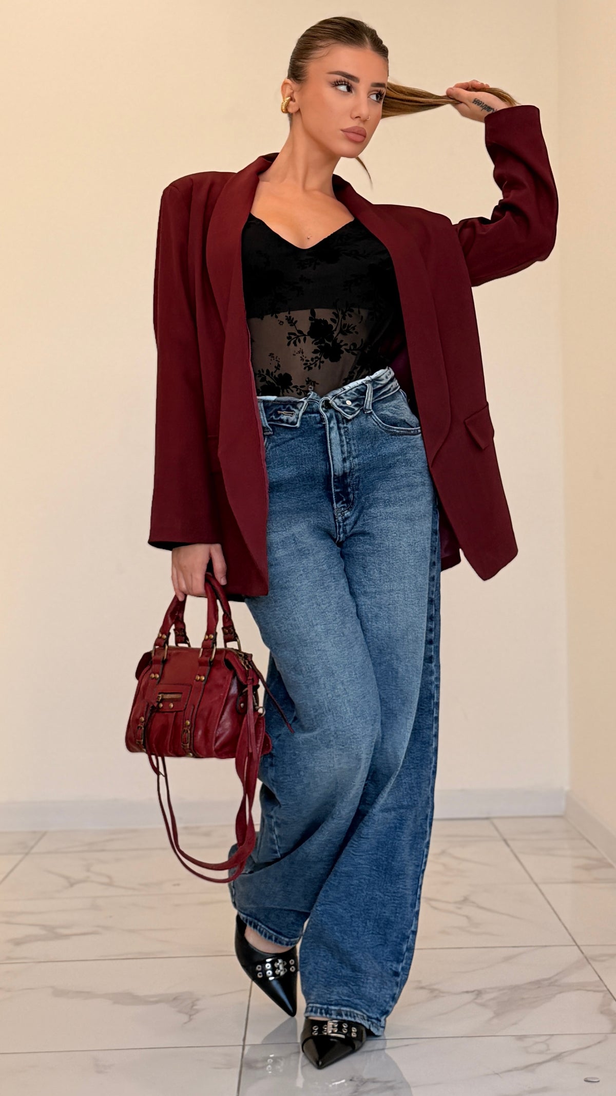 BLAZER BASIC BORDEAUX