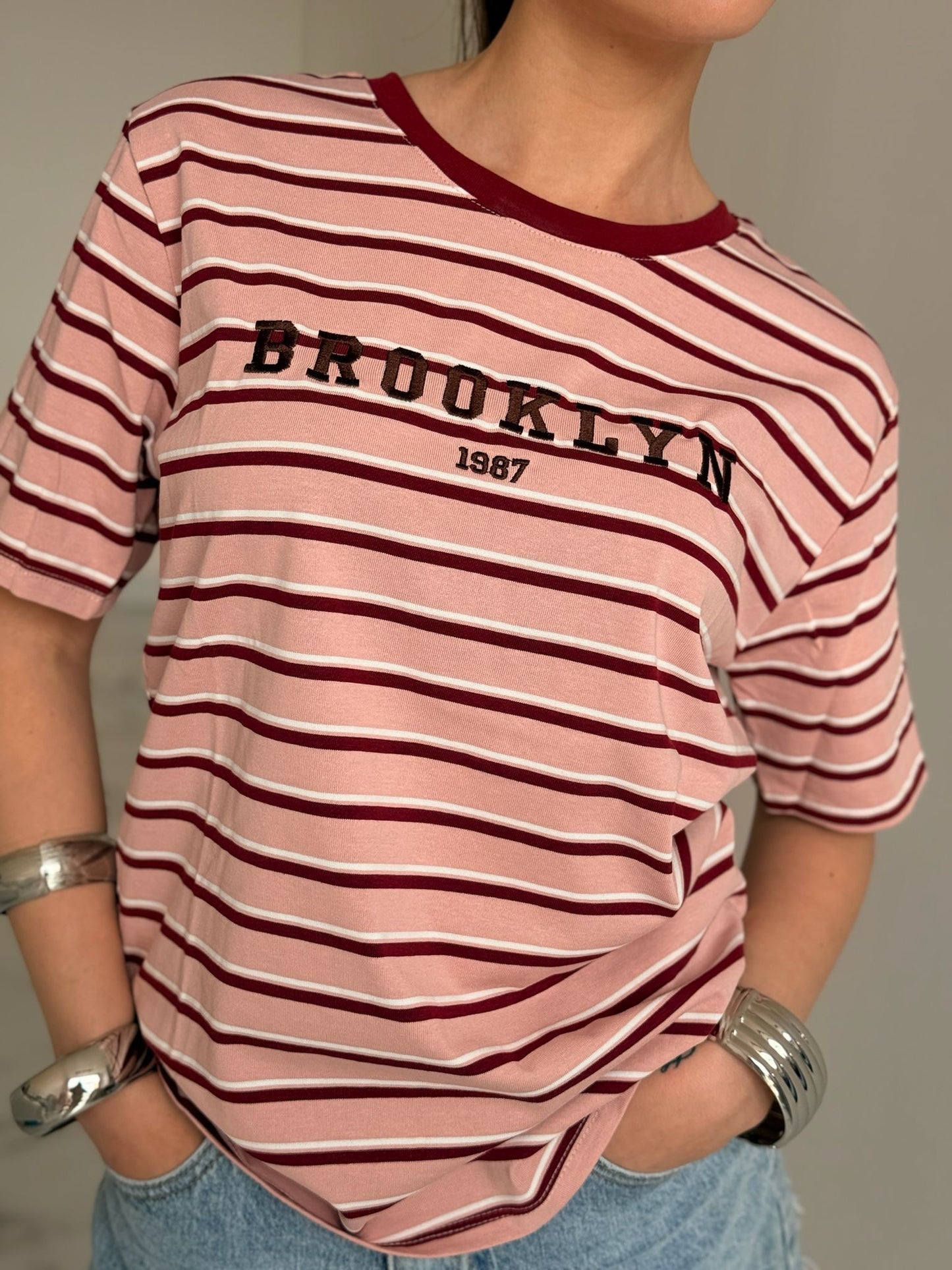 T-SHIRT BROOKLYN ROSA