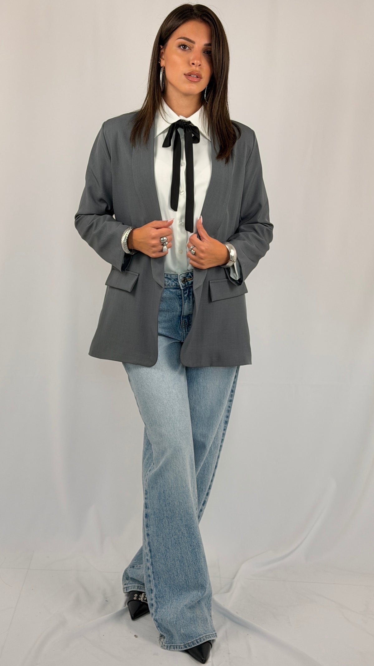 BLAZER BASIC GRIGIO