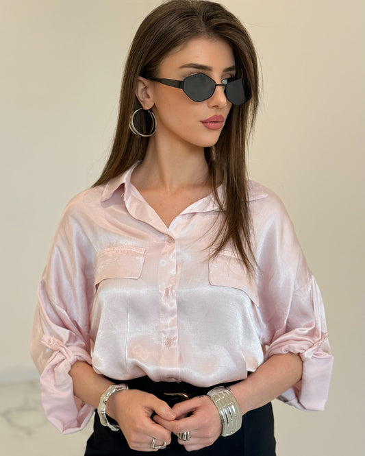 CAMICIA METAL ROSA