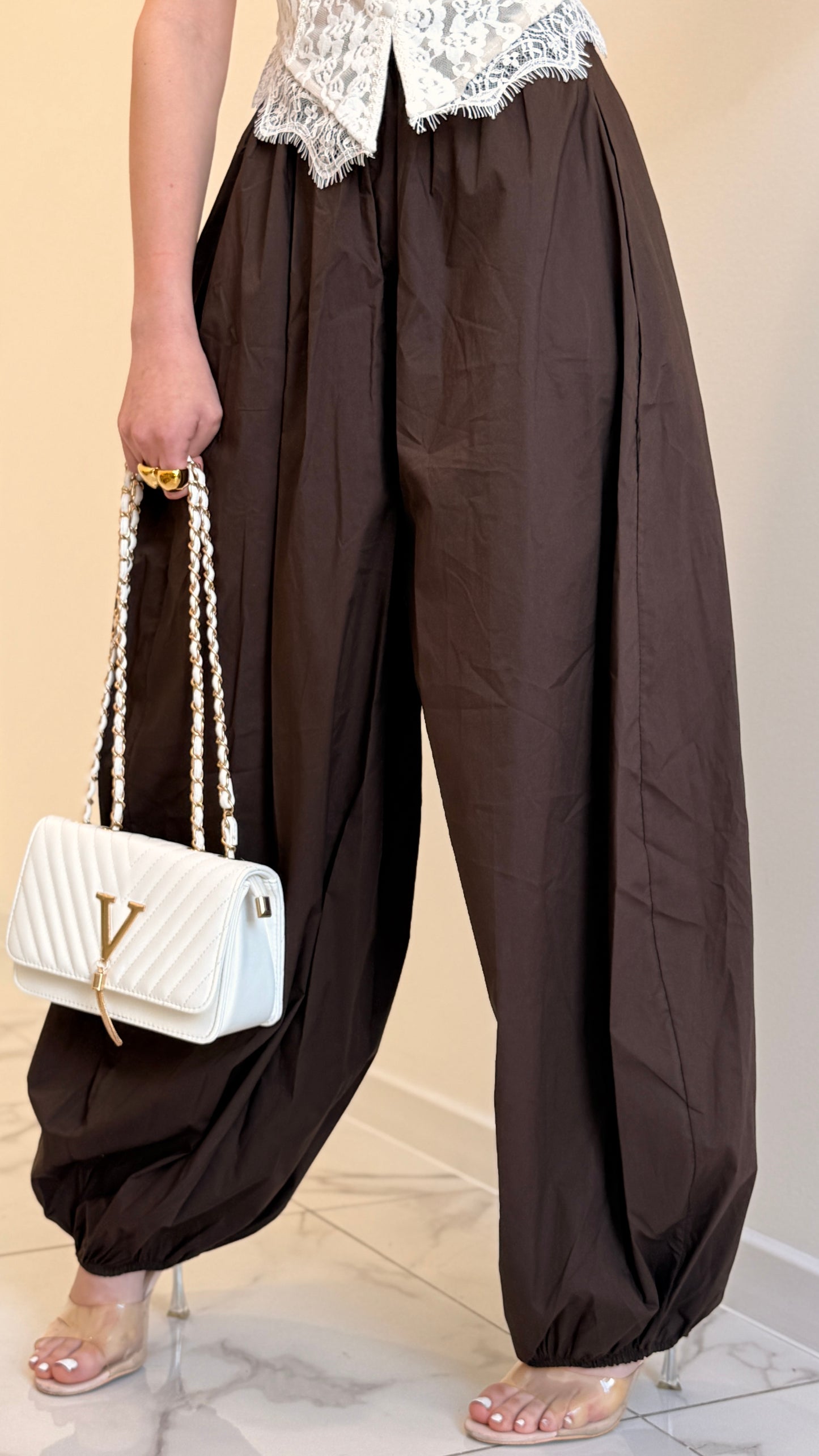PANTA CARGO MARRONE