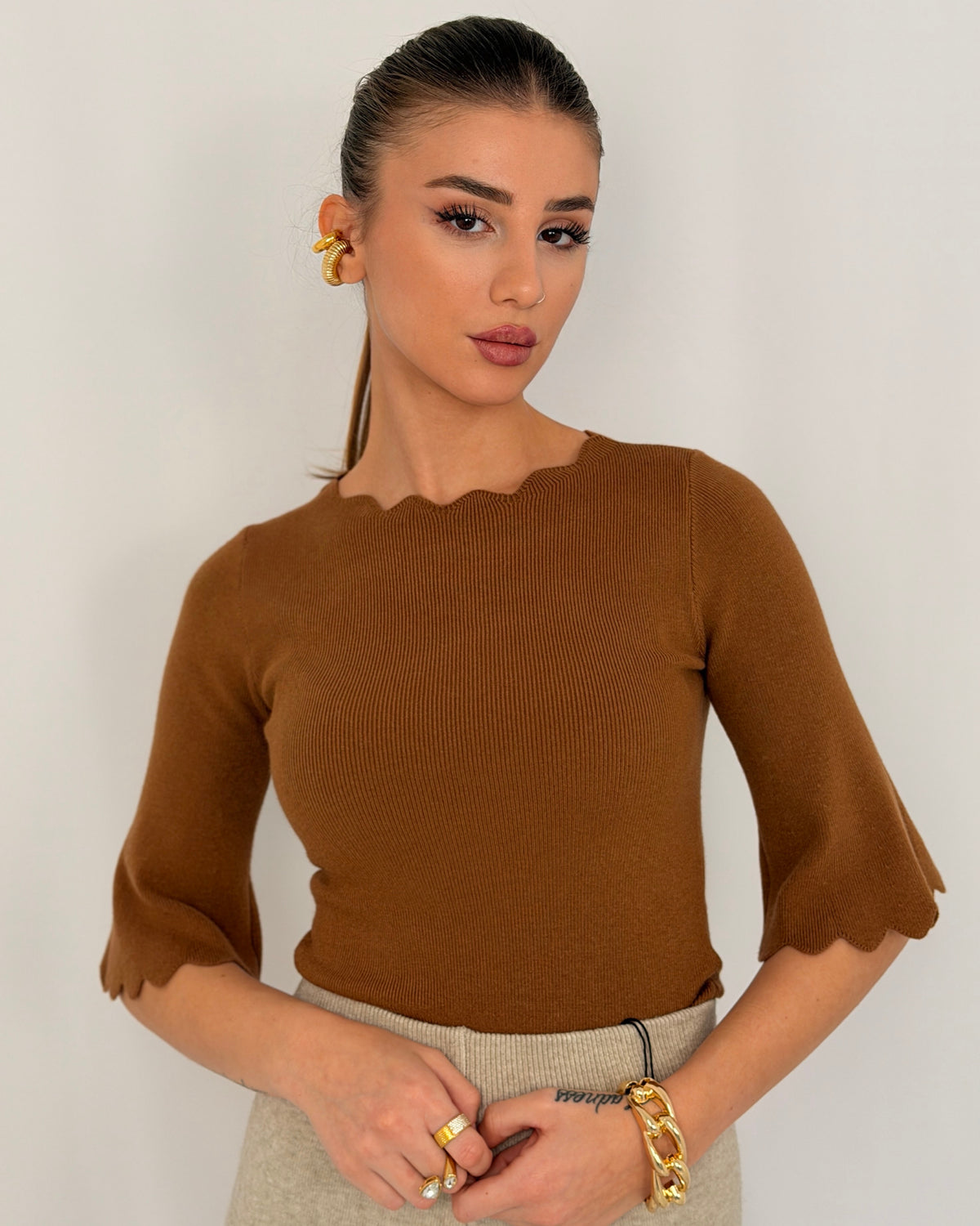 MAGLIA TAYDA CAMMELLO